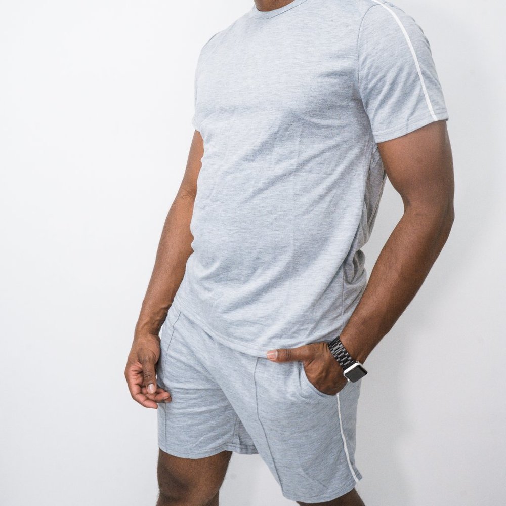 Grey Men's Leisure Set -- Laxo
